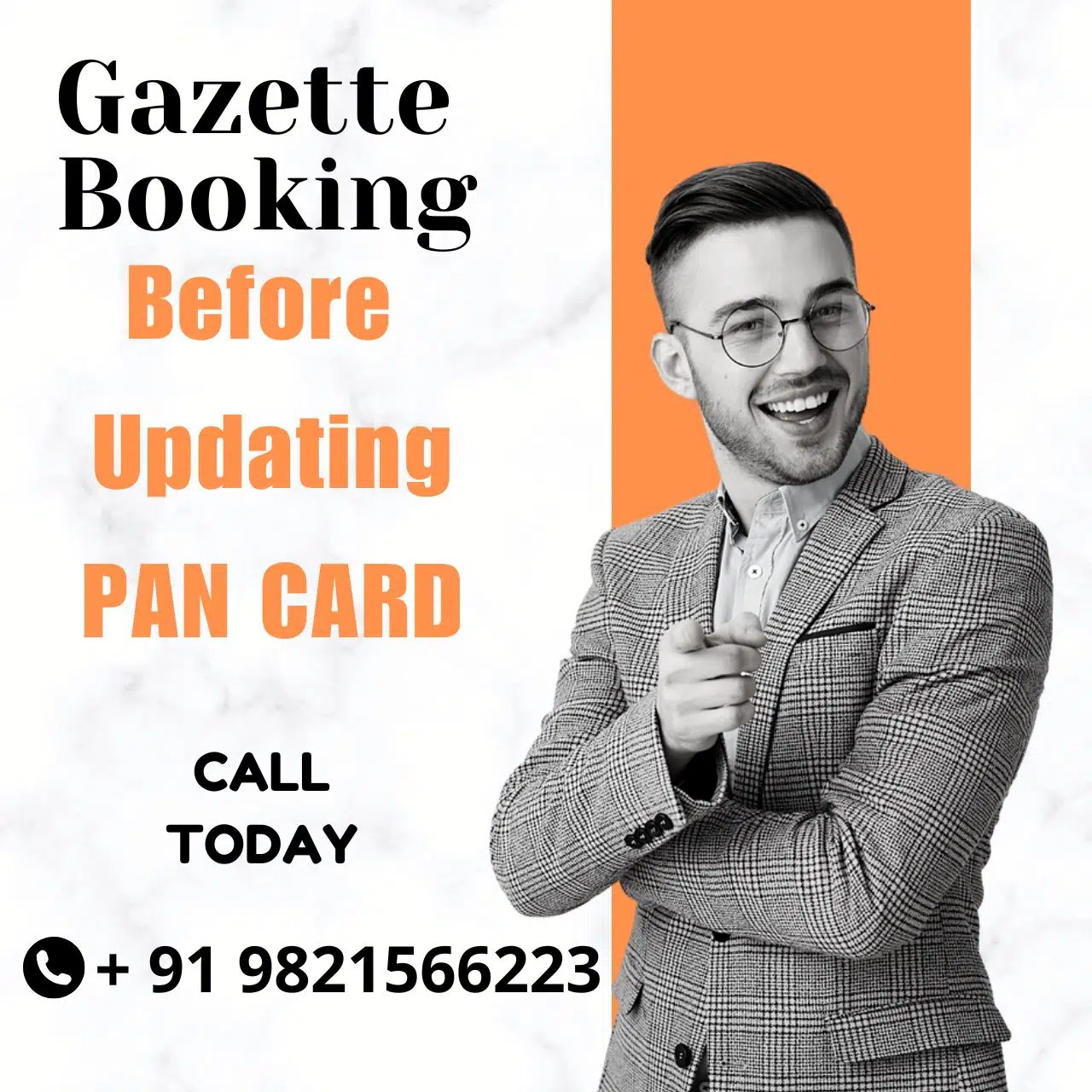 Gazette Notification before PAN update