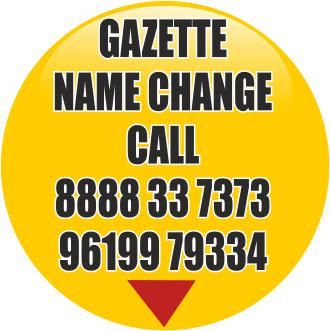Gazette Name change