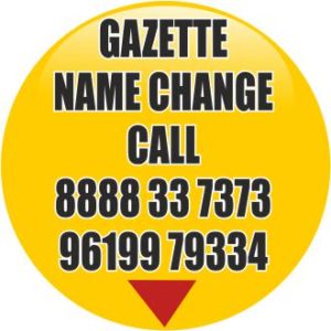 gazette name change